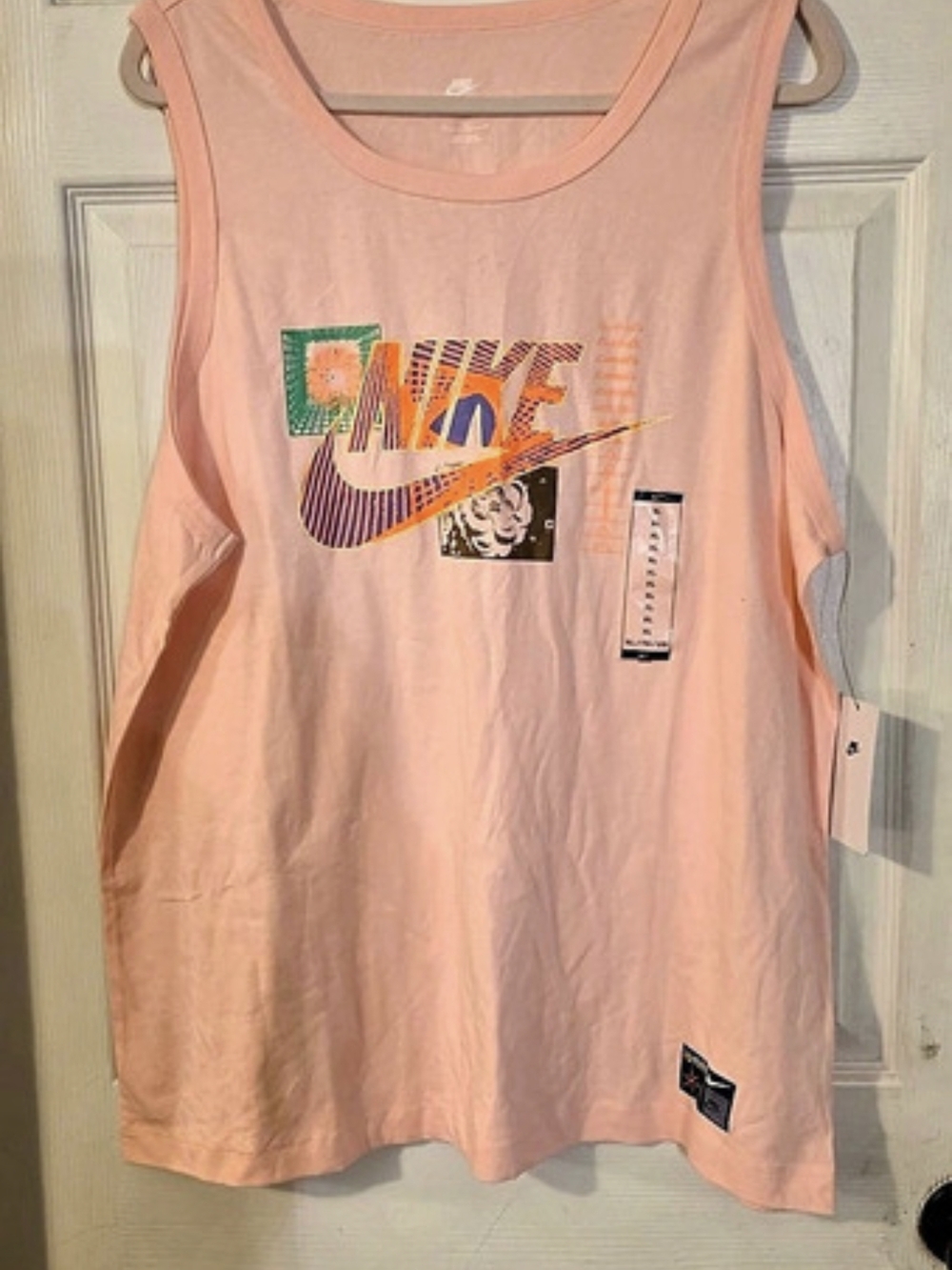 Nike The Nike Tee Men's Tank Top in Pink XL NWT